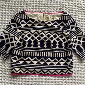 NEW Eliza J Short Sleeve Crop Top Size 8